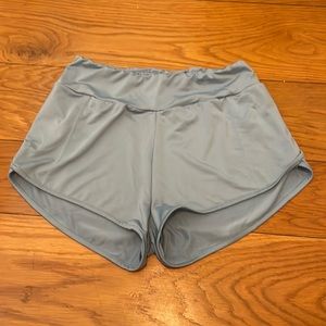 Women’s blue gray athletic shorts